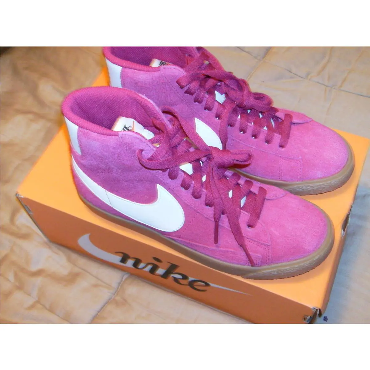 Nike shoes - Air Blazer Mid - Air Blazer Mid - 518171-614 - Pink Suede 9