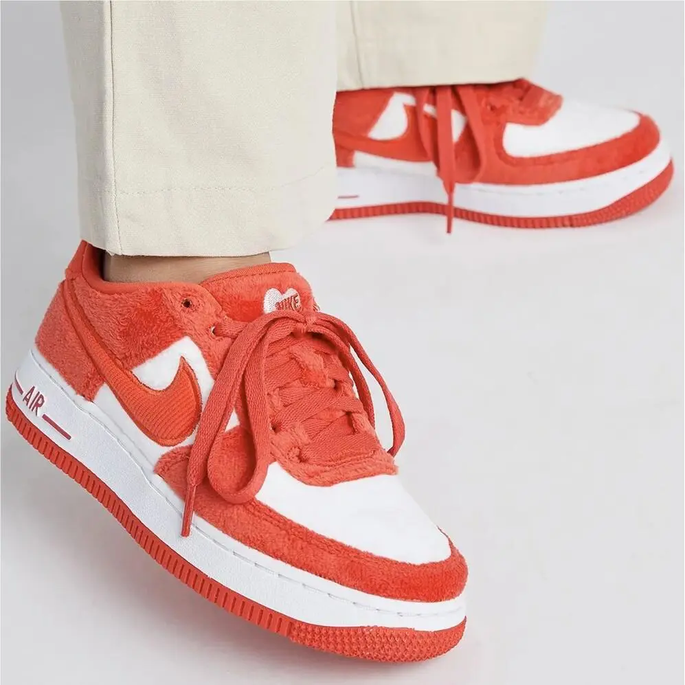 Nike shoes - Nike Air Force 1 Low - Fire Red/Light Crimson/White/Pink Foam/Team Red 0