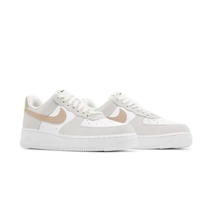 Women Nike Air Force 1 ‘07 Lifestyle Shoes Pure Ivory/dusted Clay FQ7779-100 - Pure Ivory/Dusted Clay