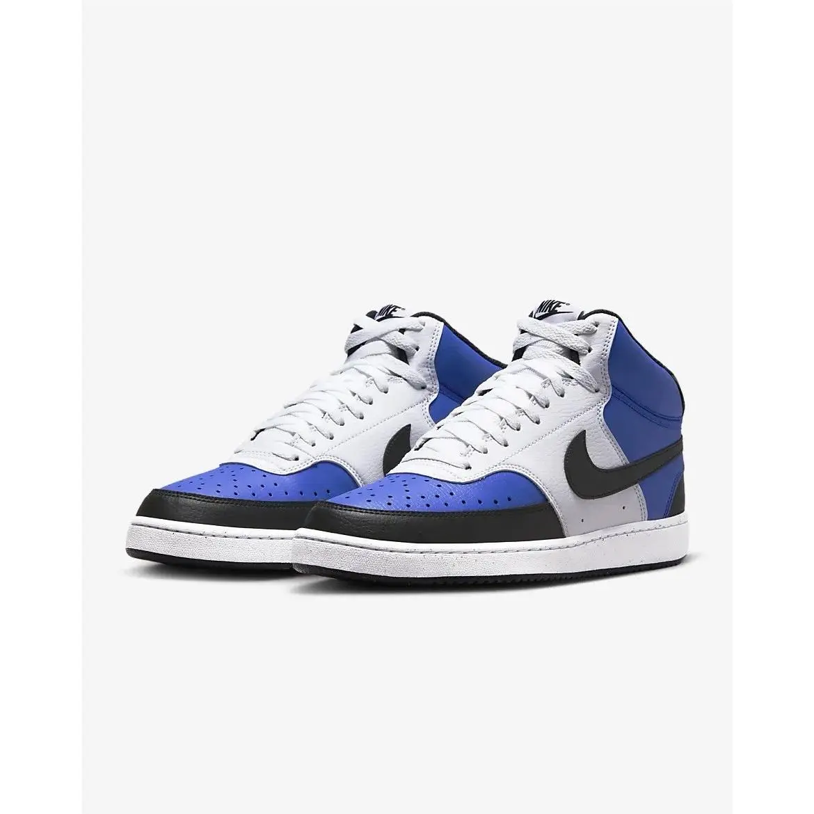 Nike shoes - Nike Court Vision Mid Next Nature AF - FQ8740-480 - White/game royal/black 7
