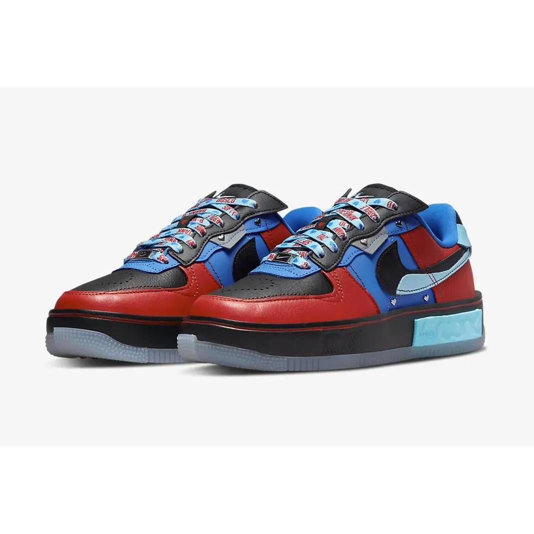 Nike shoes - Nike Air Force 1 Fontanka - DR6259-600 - Black/Blue/Red 1