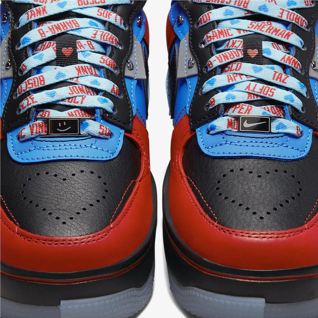 Nike shoes - Nike Air Force 1 Fontanka - DR6259-600 - Black/Blue/Red 7