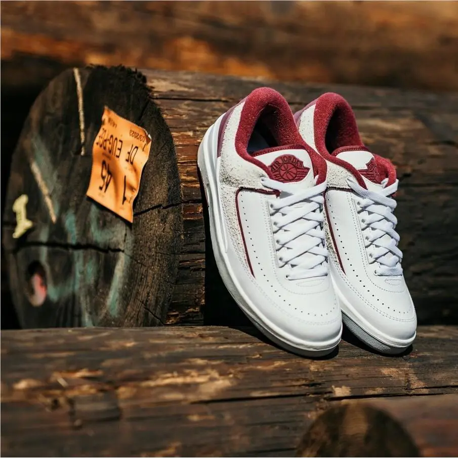 Nike shoes - Jordan 2 Retro - Retro - DV9956-103 - White/Cherrywood Red/Light Steel Grey 9