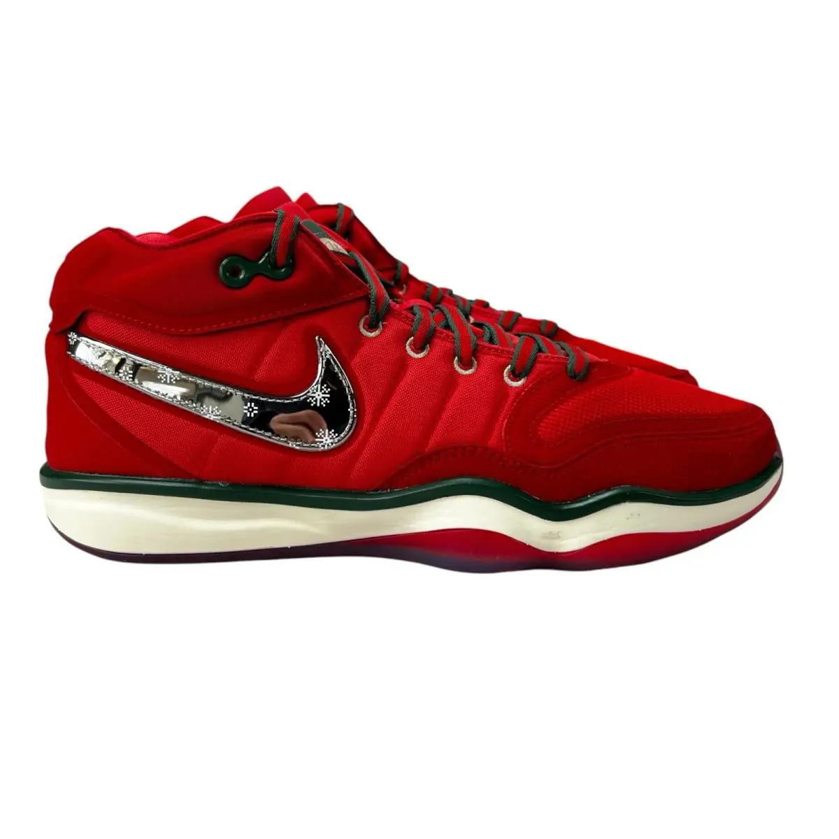 Nike Air Zoom G.t. Hustle 2 Christmas Red Shoes DJ9405-601 Men`s Sz 8.5 - 10.5 - Red