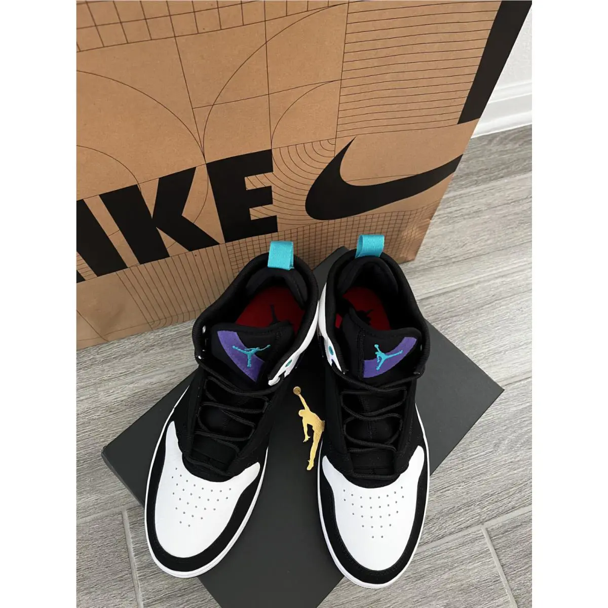 Nike shoes - Air Jordan Fadeaway - Air Fadeaway - AO1329035 - Black/Turbo Green-White 15