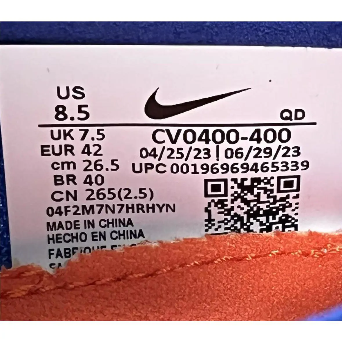 Nike shoes - Nike ZoomX Dragonfly - ZoomX Dragonfly - CV0400-400 - Blue 14