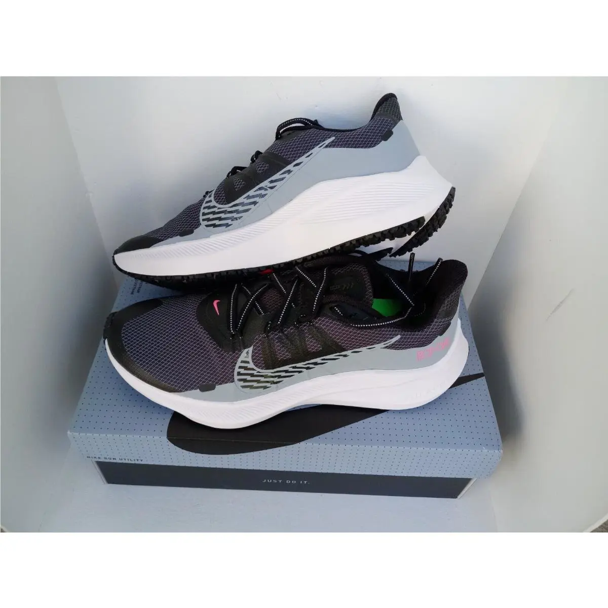Nike shoes - Nike Winflo 7 Shield - Winflo Shield - CU3870-403 - OBSIDIAN MIST/BLACK 3