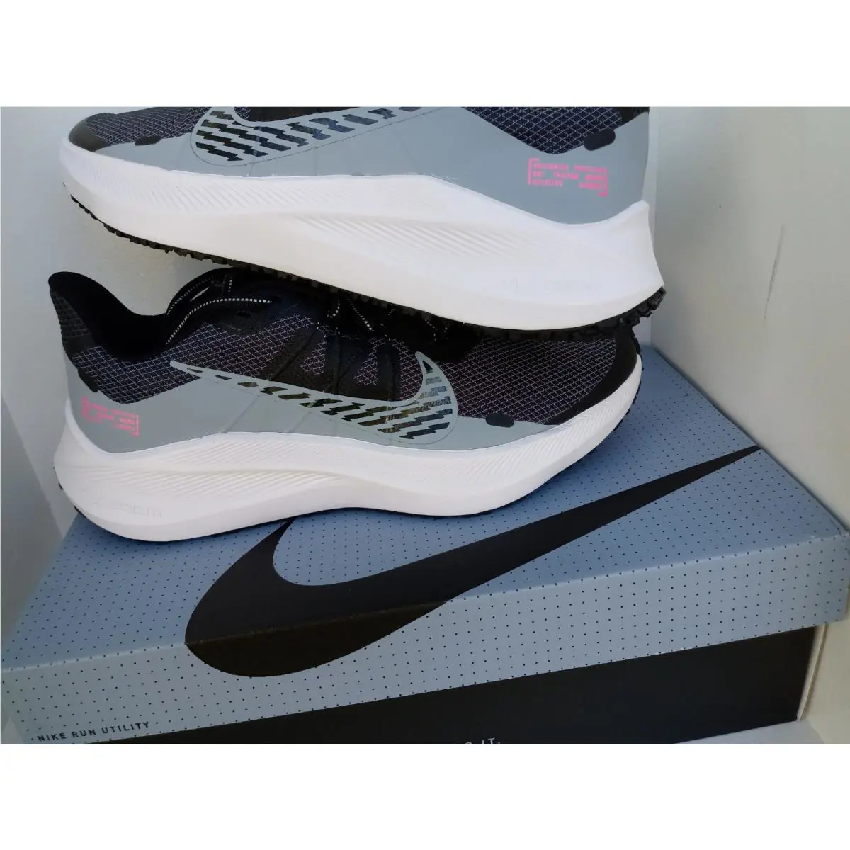 Nike shoes - Nike Winflo 7 Shield - Winflo Shield - CU3870-403 - OBSIDIAN MIST/BLACK 9
