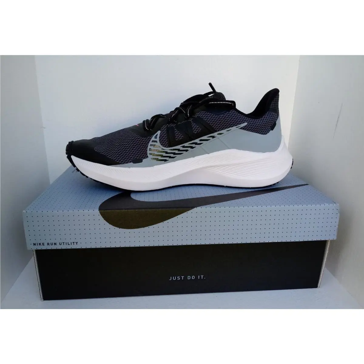 Nike shoes - Nike Winflo 7 Shield - Winflo Shield - CU3870-403 - OBSIDIAN MIST/BLACK 10
