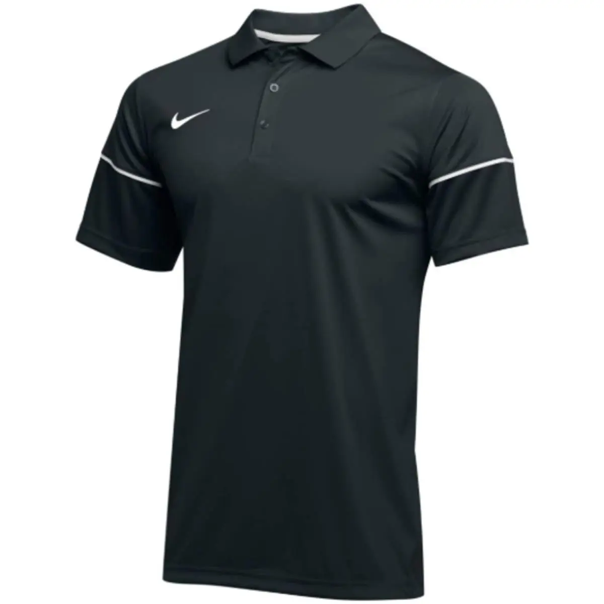 Mens Dri-fit Team Issue Polo White/Black 125 by Nike
