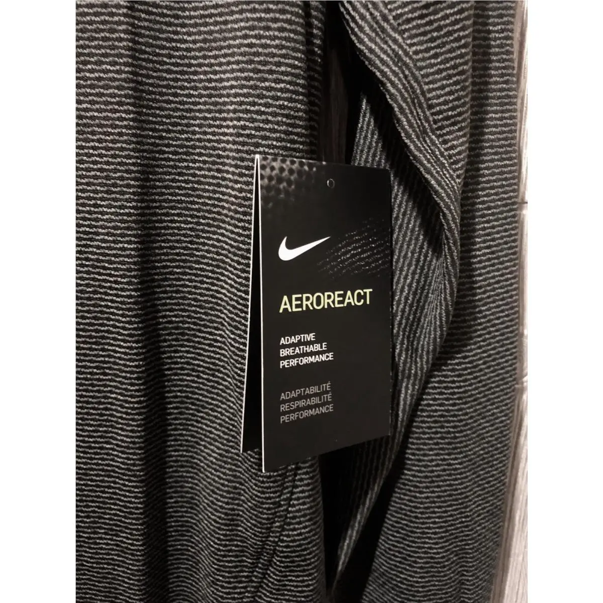 Nike clothing - NIKE AeroReact L/S Cowl Neck Running Training Shirt - 800651 - Black 6