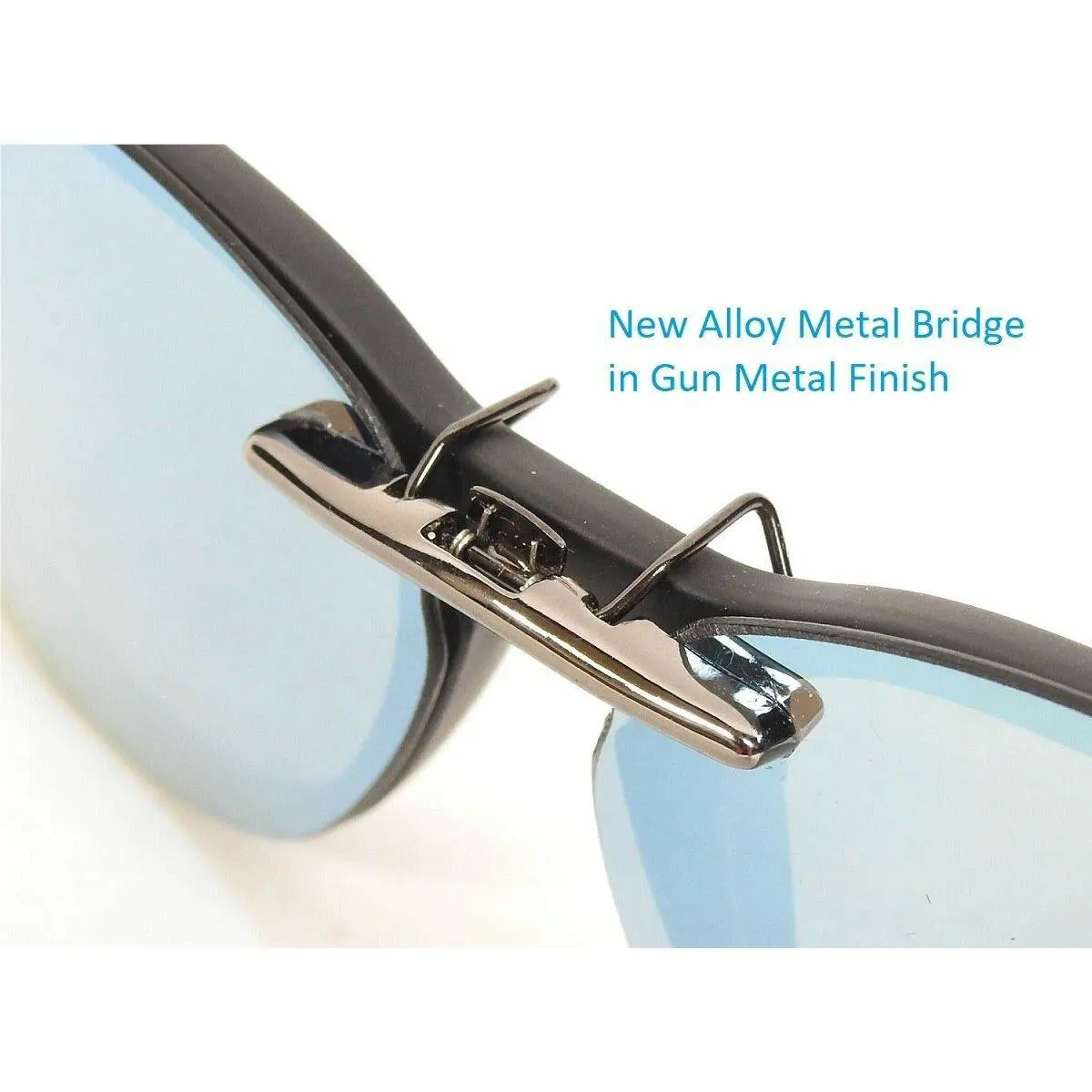 Nike sunglasses - NIKE 5550-47X17 Polarized Clip-On Sunglasses - Grey, Revo Blue Mirrored, and 12 other lens s to choose: REVO Blue Mirrored