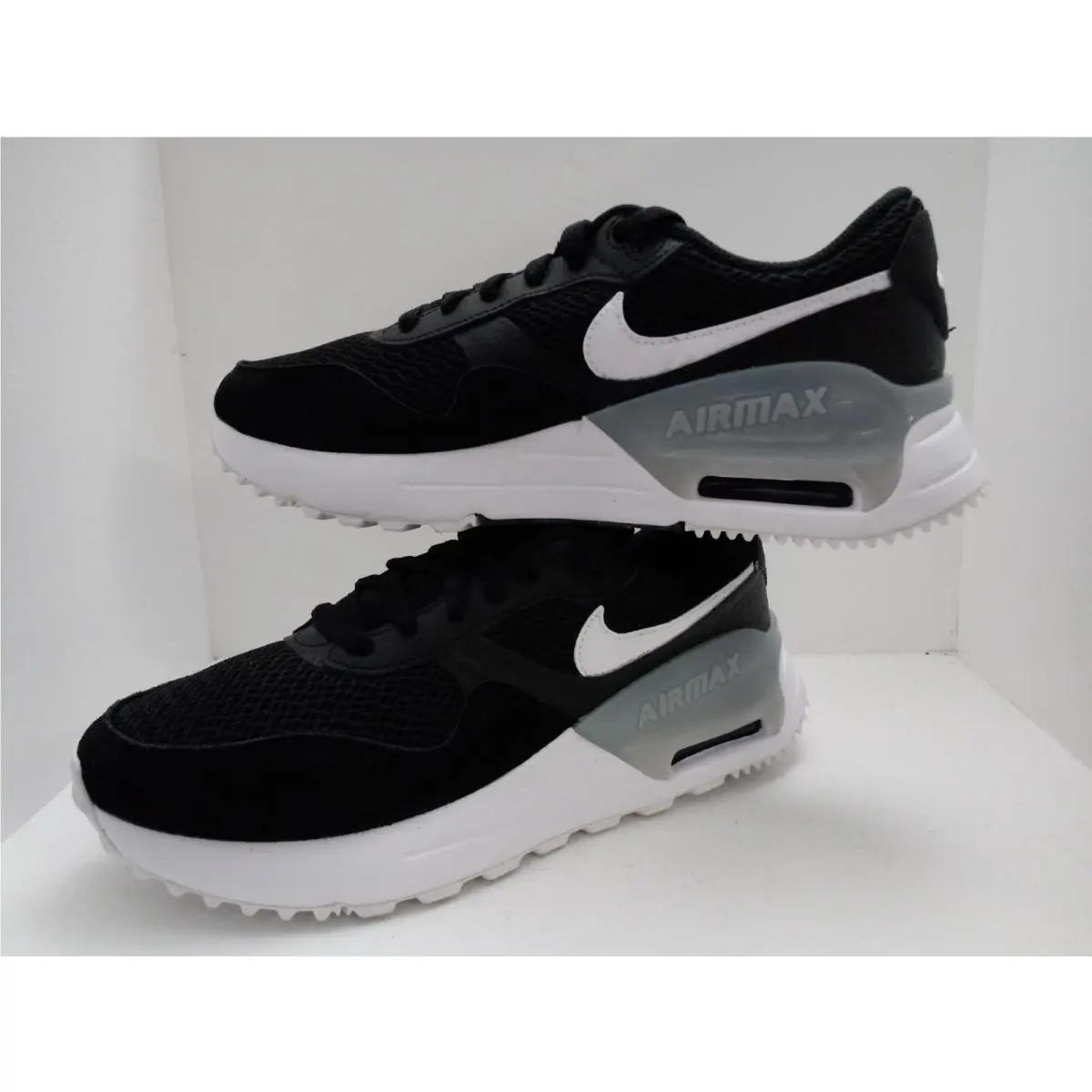 Nike shoes - NIKE AIR MAX SYSTM - AIR MAX SYSTM - DM9538-001 - BLACK/WHITE-WOLF GREY 8