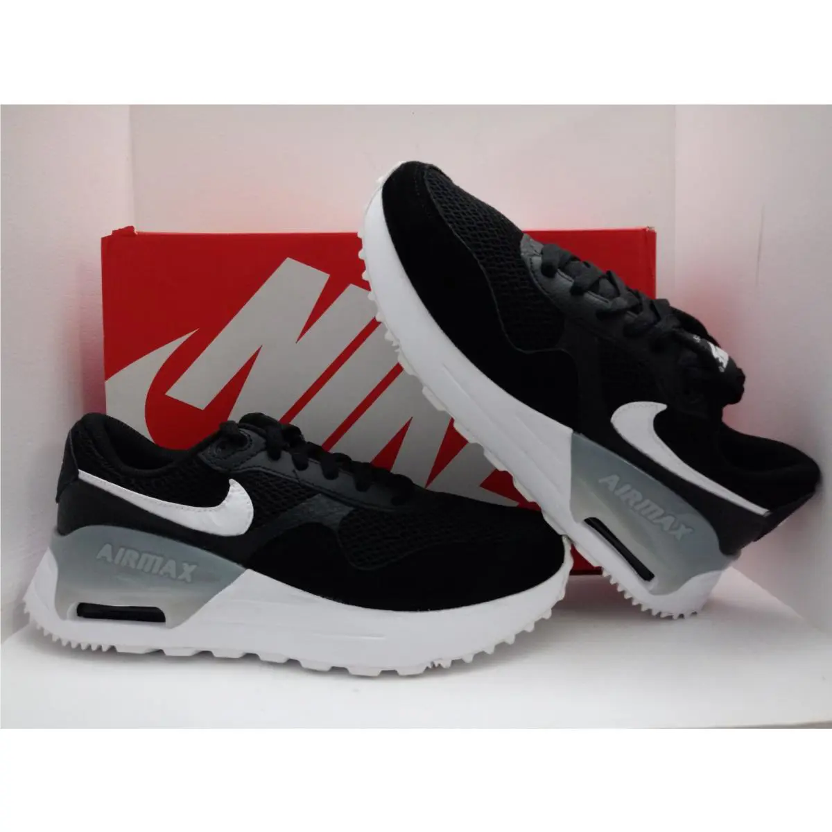 Nike shoes - NIKE AIR MAX SYSTM - AIR MAX SYSTM - DM9538-001 - BLACK/WHITE-WOLF GREY 0