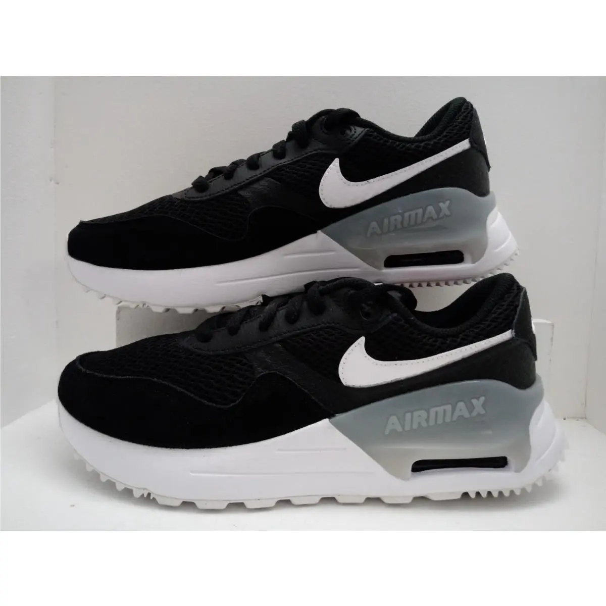 Nike shoes - NIKE AIR MAX SYSTM - AIR MAX SYSTM - DM9538-001 - BLACK/WHITE-WOLF GREY 13