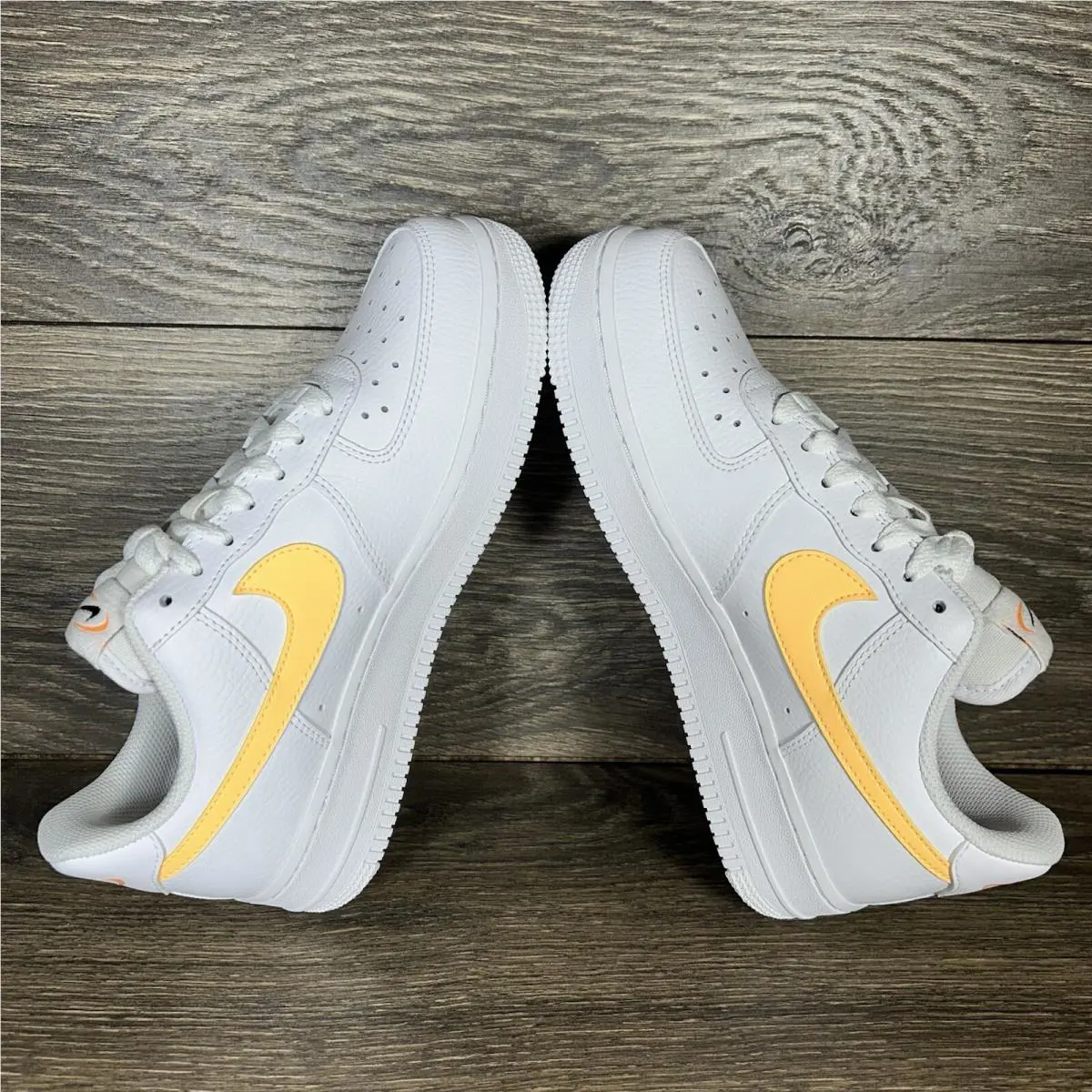 Nike shoes - Nike Air Force 1 `07 Low White Yellow - White, Yellow 5