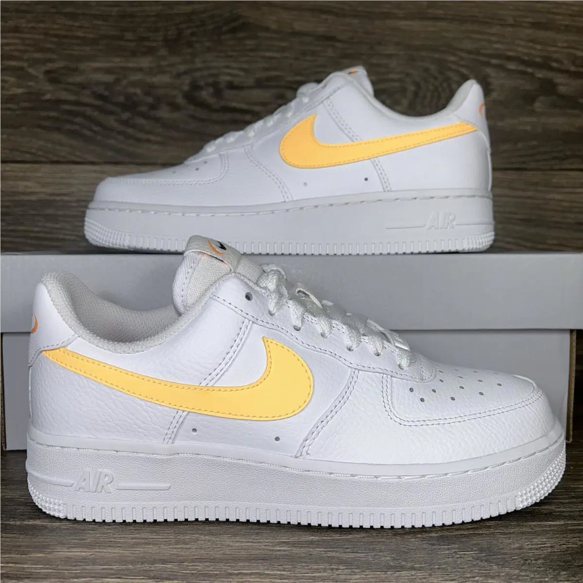 Nike shoes - Nike Air Force 1 `07 Low White Yellow - White, Yellow 7
