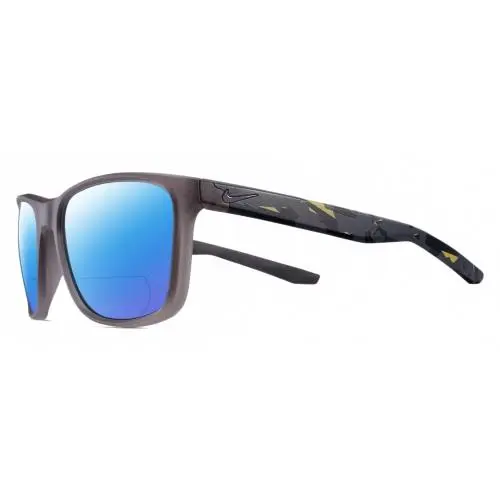 Essent-Endvor-EV1117-010 Unisex Polarized Bifocal Sunglass Grey Black 57 mm Blue Mirror by Nike