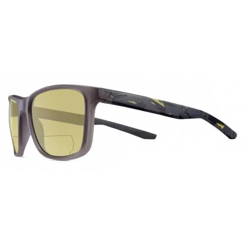 Essent-Endvor-EV1117-010 Unisex Polarized Bifocal Sunglass Grey Black 57 mm Yellow by Nike
