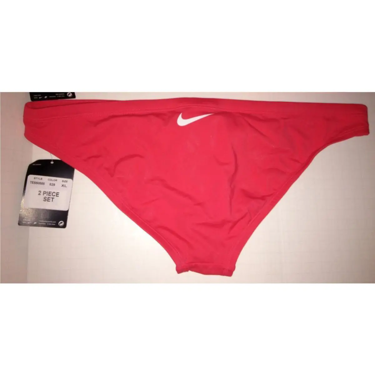 Nike clothing - NIKE Perfect Solid Top Skimpy Briefs 2pc Bikini Swim Suit - TESS0555 - Pink 5