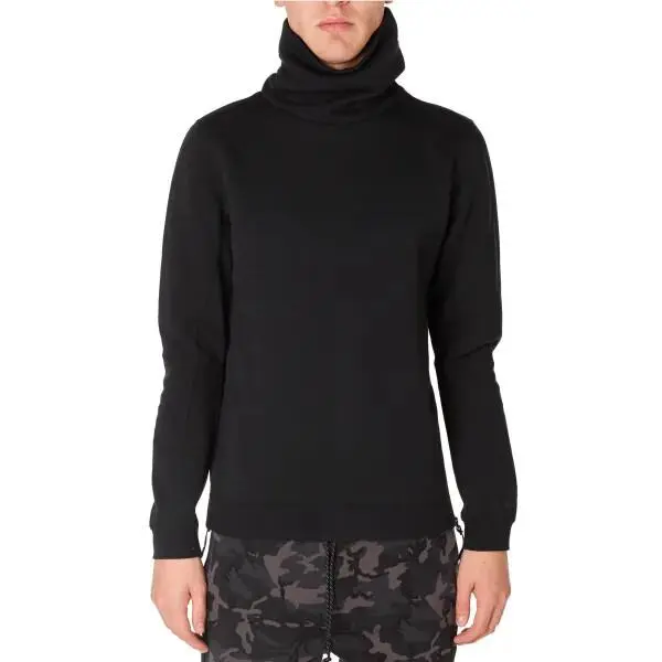 Men`s Nike Sportswear Tech Sweatshirt Turtneck Fashion 679908 010 - Black