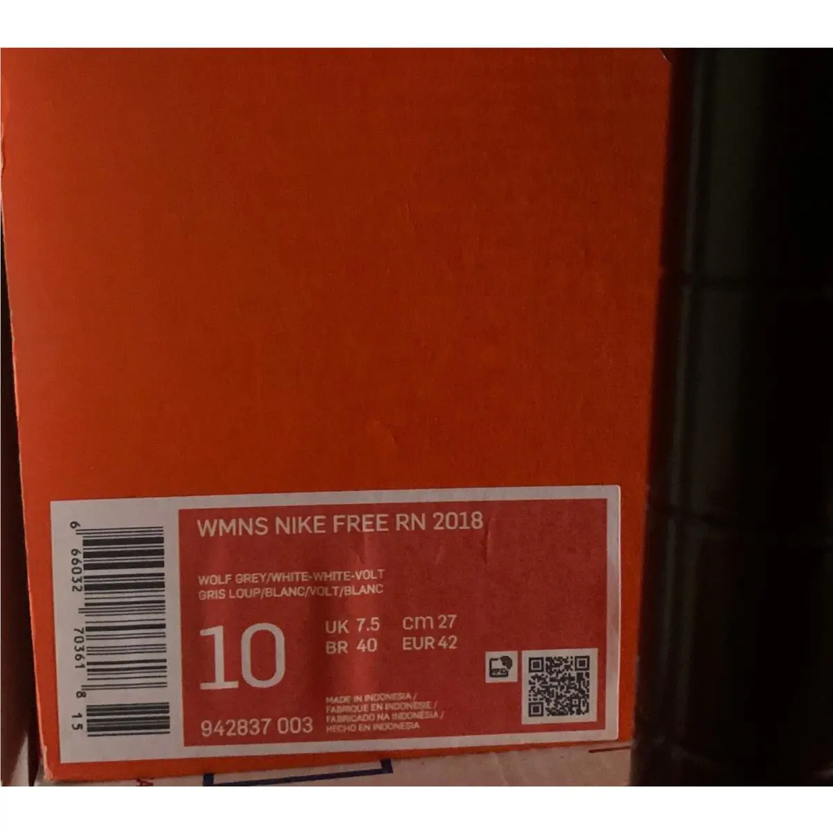 Nike shoes - Nike Free RN 2018 - Free - 942837-100 - Wolf GREY/wHITE 9