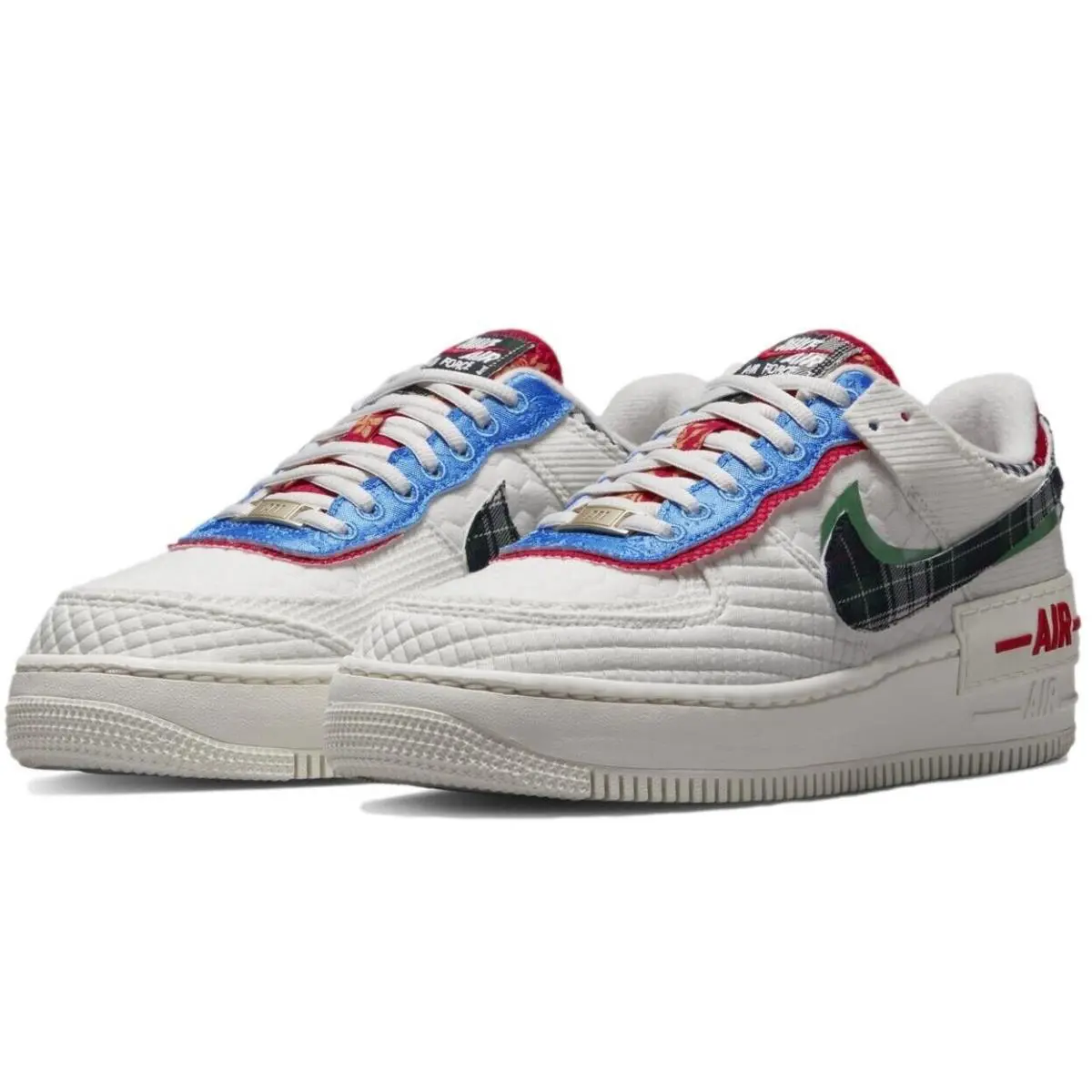 Nike shoes - Nike Air Force 1 Shadow - DZ5193-100 - SAIL/MULTI COLOR CLASSIC GREEN 1