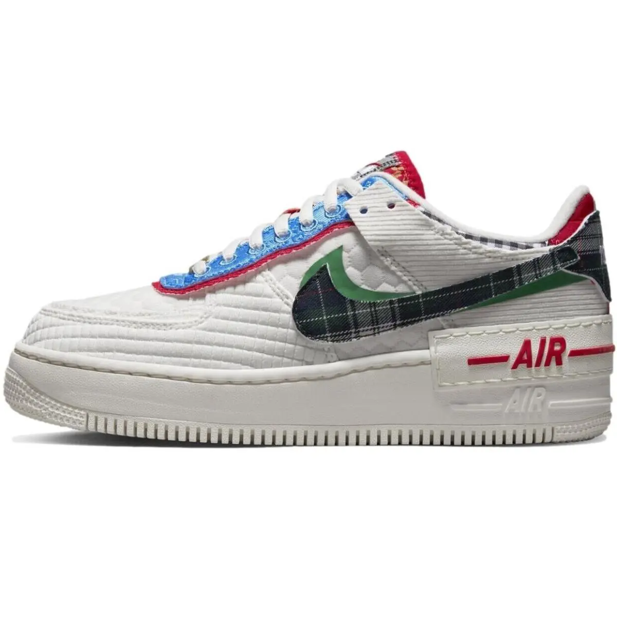 Nike shoes - Nike Air Force 1 Shadow - DZ5193-100 - SAIL/MULTI COLOR CLASSIC GREEN 4