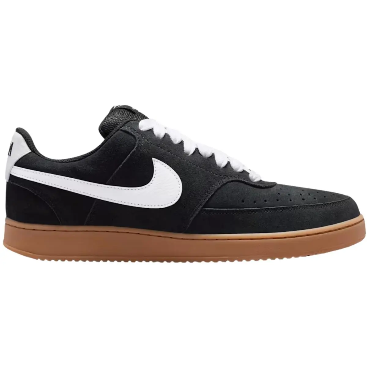 Court Vision Low Men Sneaker Shoe Size 7-14 Colors Athletic Black/Gum Medium Brown/White by Nike