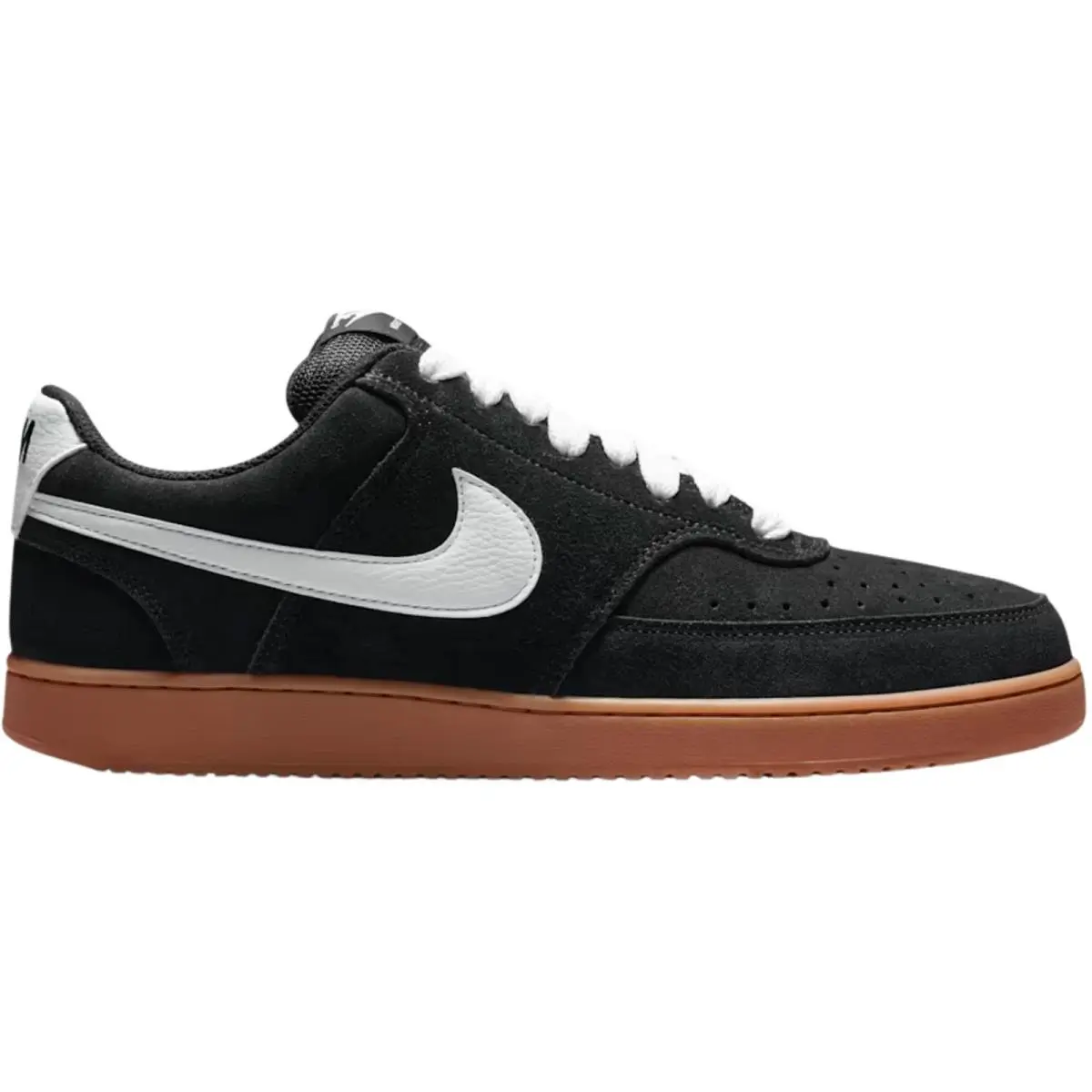 Court Vision Low Men Sneaker Shoe Size 7-14 Colors Athletic Black/White/Gum Medium Brown by Nike