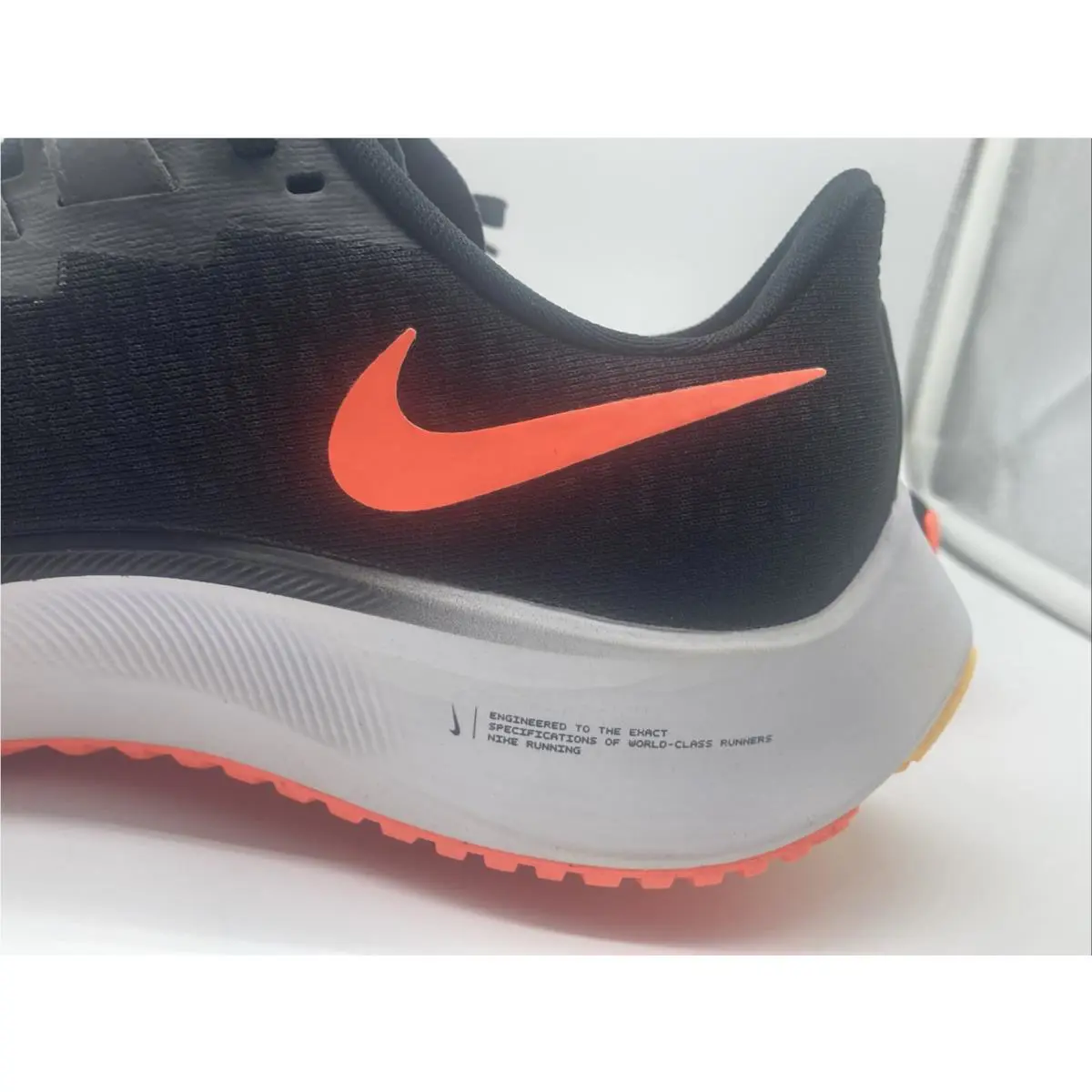Nike shoes - Nike Air Zoom Pegasus - Air Zoom Pegasus - BQ9646-010 - Black, Manufacturer: Black/Bright Mango 6