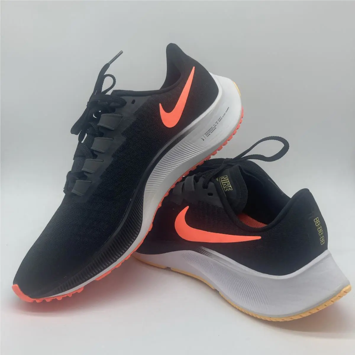Nike shoes - Nike Air Zoom Pegasus - Air Zoom Pegasus - BQ9646-010 - Black, Manufacturer: Black/Bright Mango 8