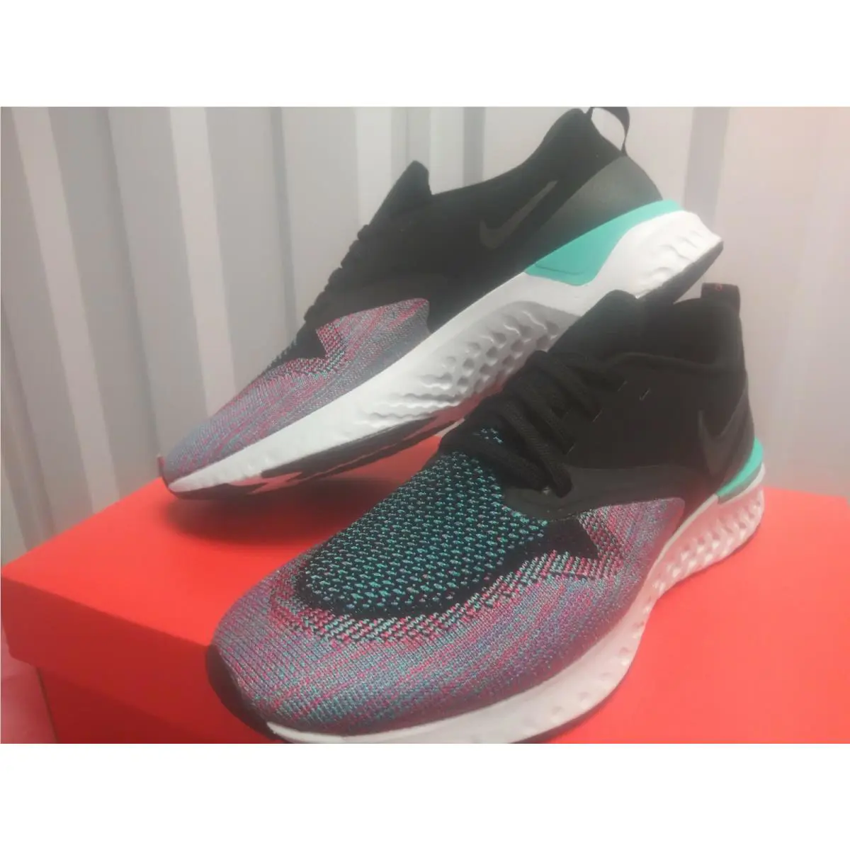 Nike shoes - Odyessey React - Odyessey React - Black/Black-Hyper Jade 1