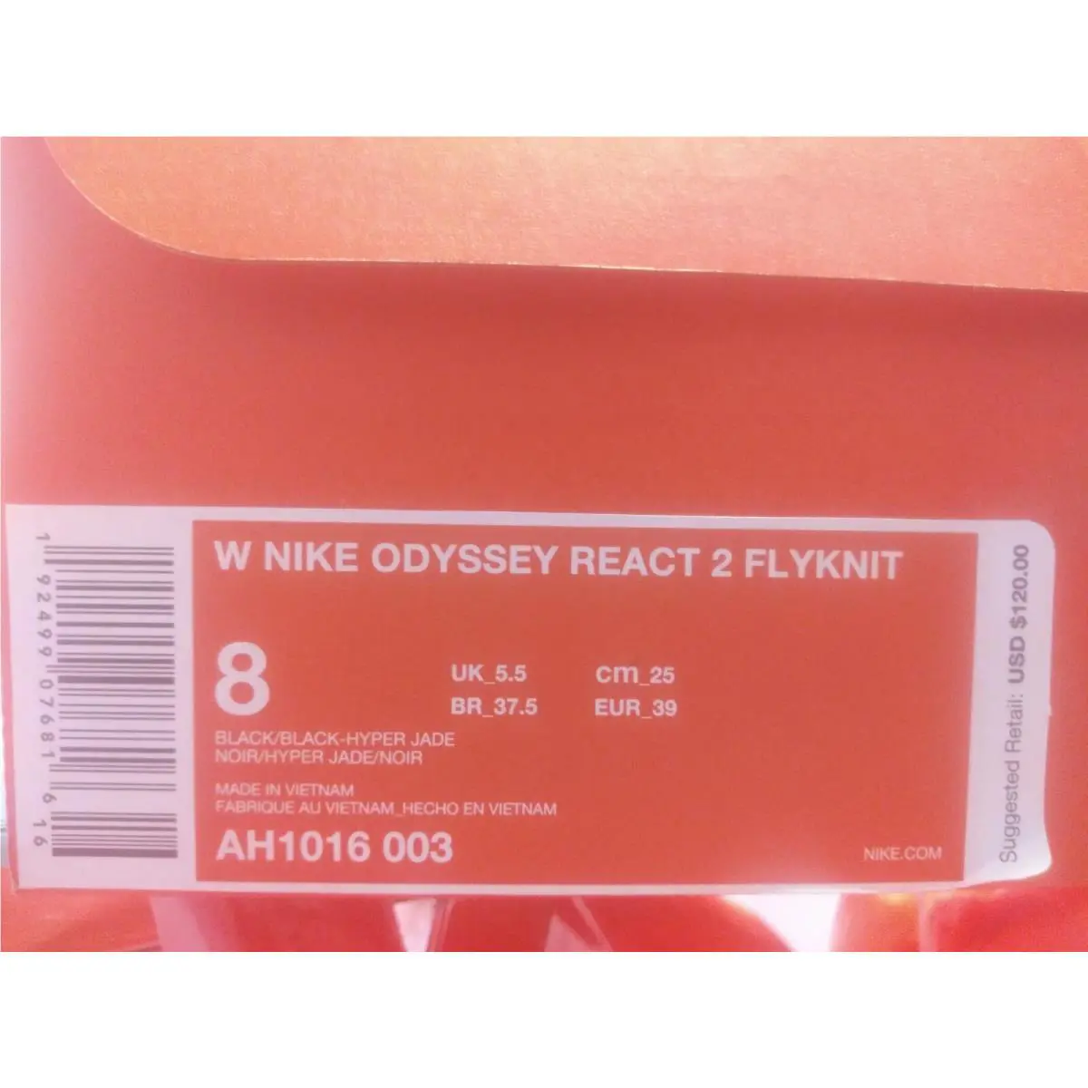 Nike shoes - Odyessey React - Odyessey React - Black/Black-Hyper Jade 14
