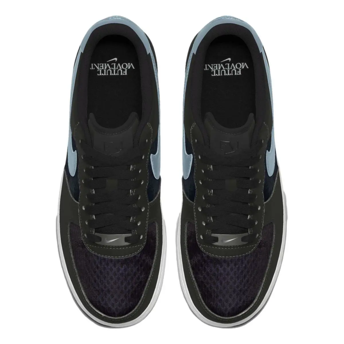 Nike shoes - Nike Air Force 1 - Air Force - DQ8916-991 - Black/Boarder Blue/White 3