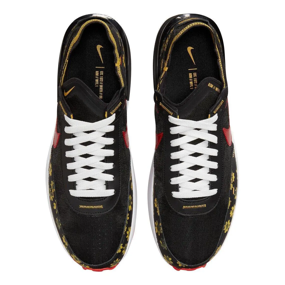 Nike shoes - Nike Waffle One - Waffle One - DQ7637-001 - Black/Habanero Red 9