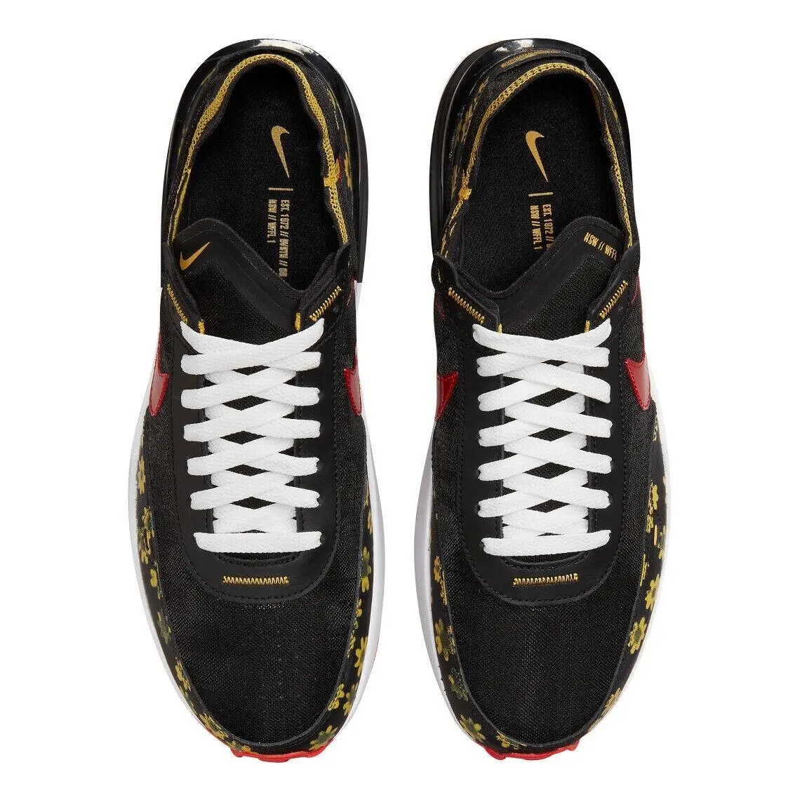 Nike shoes - Nike Waffle One - Waffle One - DQ7637-001 - Black/Habanero Red 9