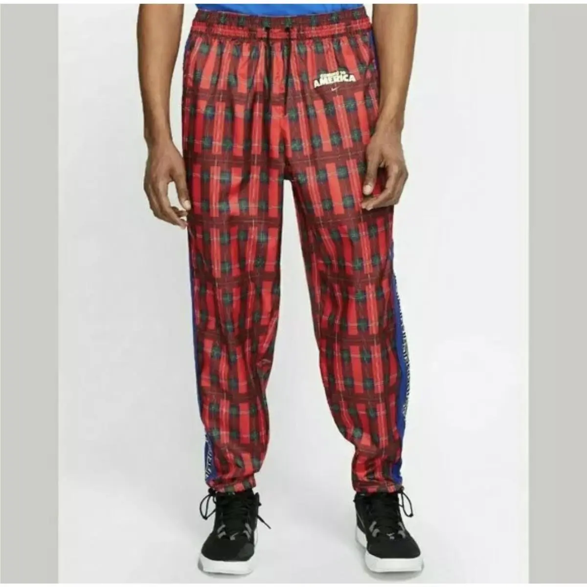Nike Plaid Giannis Tribute Basketball Pants CW4756-657 “coming To America” L XL