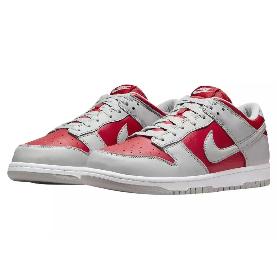 Nike shoes - Nike Dunk Low - Dunk Low - FQ6965 600 - VAIRSITY RED /SILVER- WHITE 1