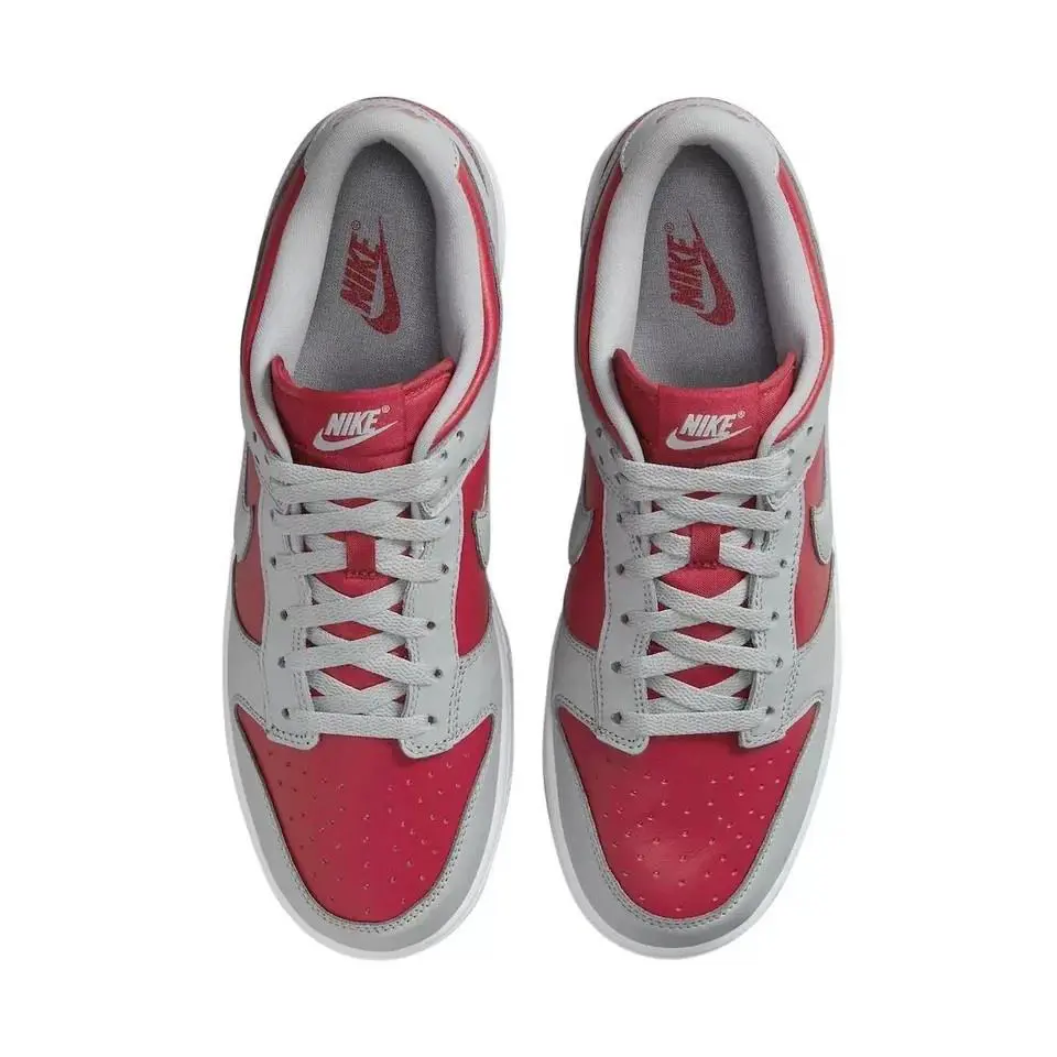 Nike shoes - Nike Dunk Low - Dunk Low - FQ6965 600 - VAIRSITY RED /SILVER- WHITE 8