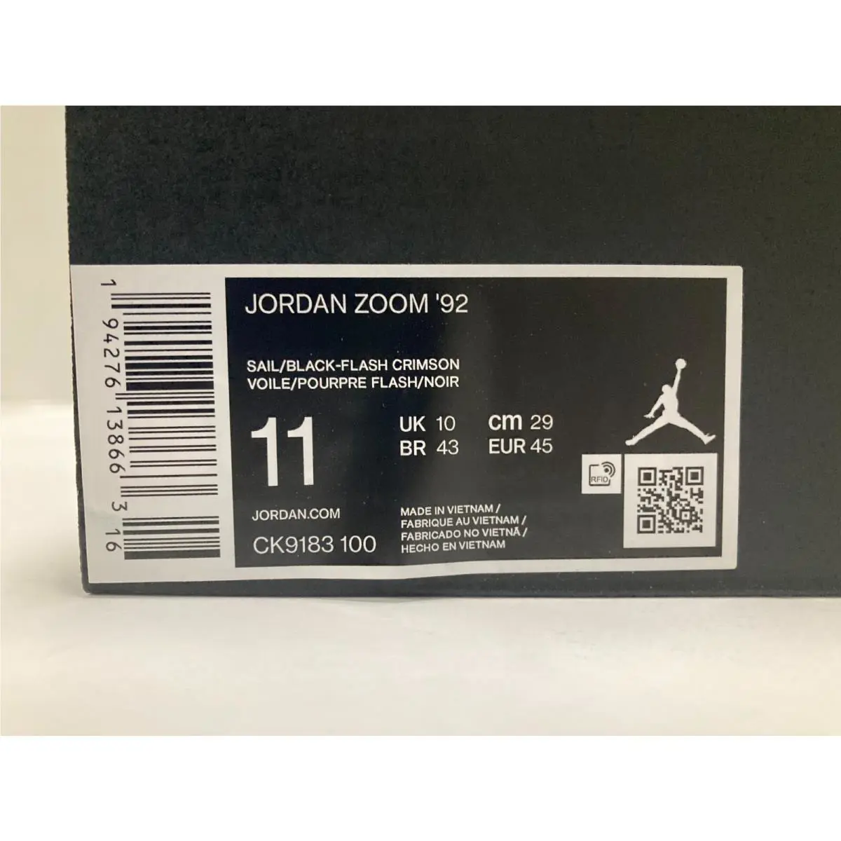 Nike shoes - Air Jordan Zoom `92 - Air Zoom - CK9183-100 - White 8