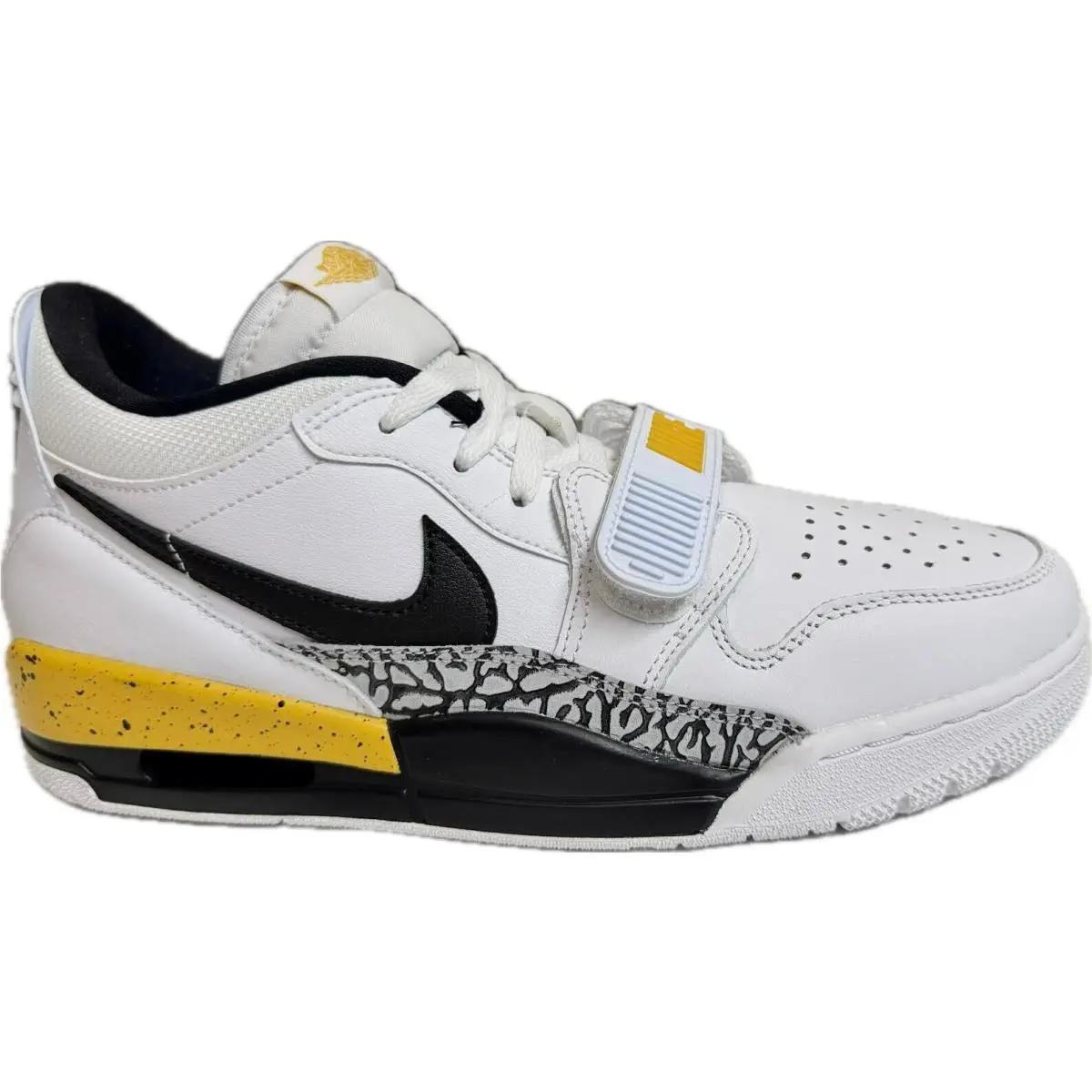 Nike Men`s Air Jordan Legacy 312 Low White Black Shoes CD7069-107 - WHITE/BLACK-YELLOW OCHRE