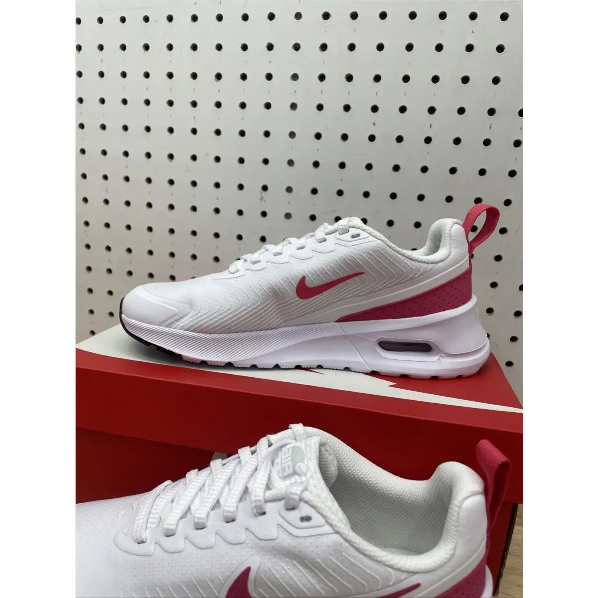Nike shoes - Nike Women`s Air Max Nuaxis - HF1233-100 - WHITE / PINK 3