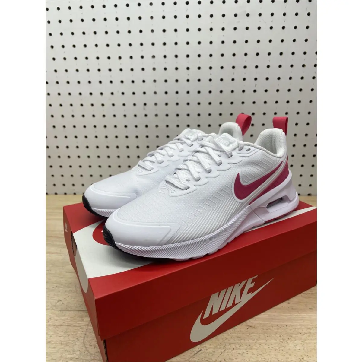 Nike shoes - Nike Women`s Air Max Nuaxis - HF1233-100 - WHITE / PINK 25