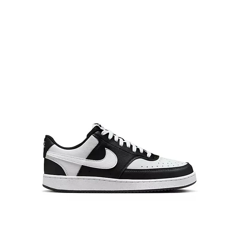 Nike Women`s Court Vision Low Top Casual Training Shoes Sneakers - Black/White Logo