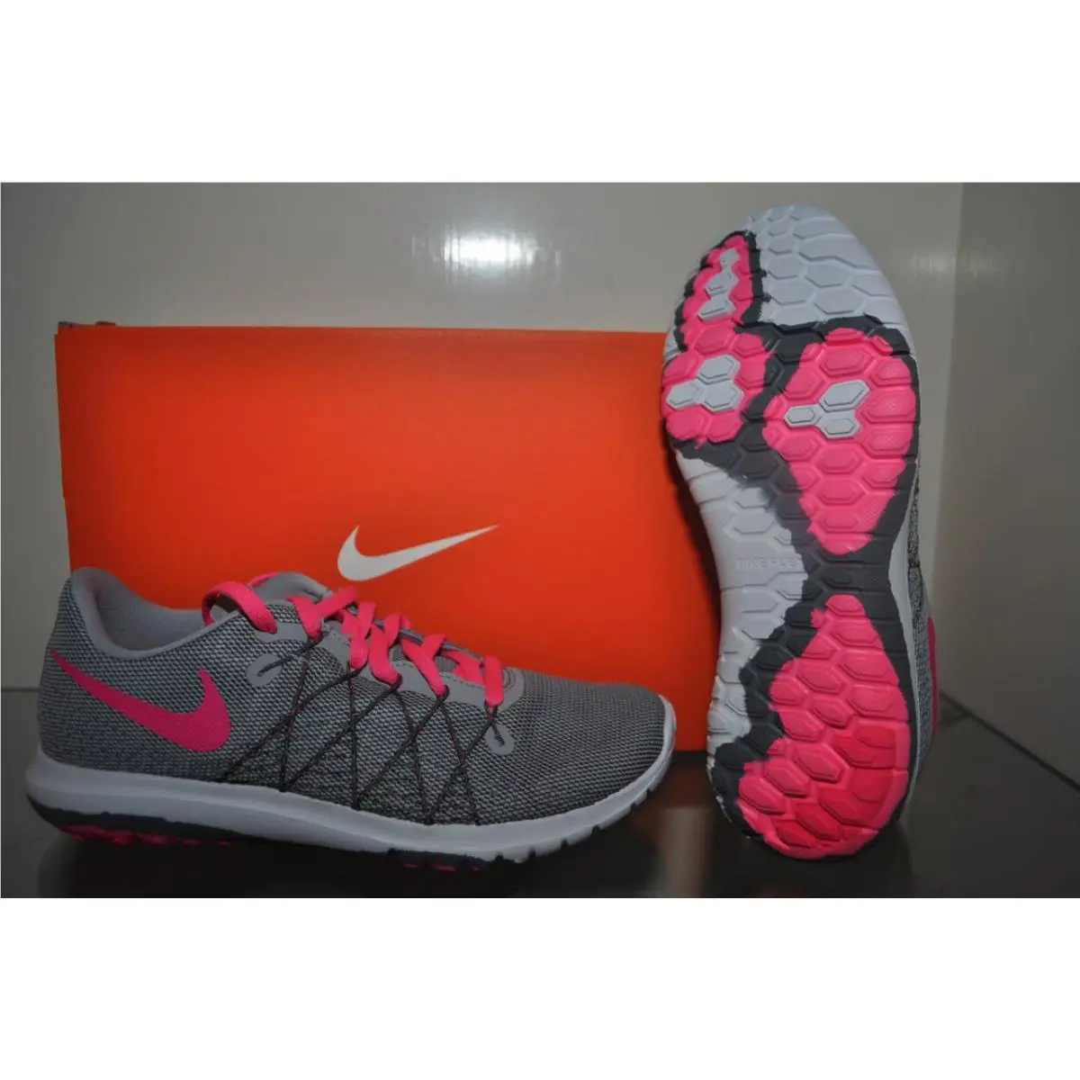 Nike shoes - Nike Flex Fury - Flex Fury - Grey/Pink 2