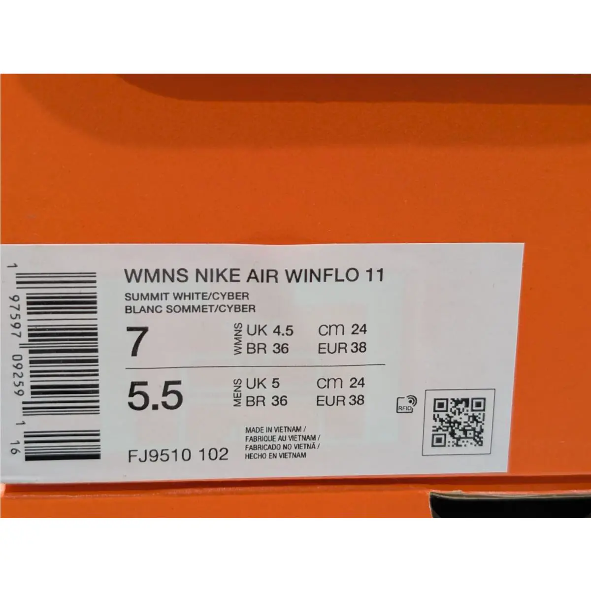 Nike shoes - Nike Air Winflo 11 - Air Winflo - FJ9510-102 - Summit White/Cyber 8