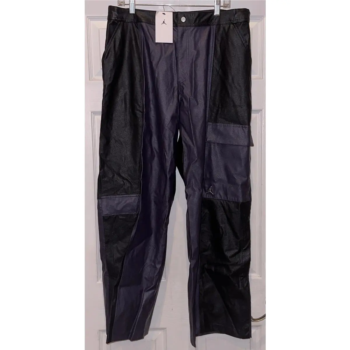 Nike clothing - Nike Jordan New Classics 2.0 Luxe Plush Faux Leather Pants - DJ2719 - Black 18