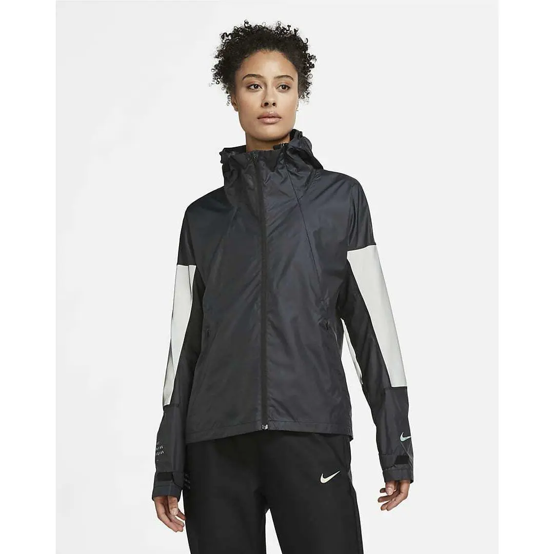 Nike clothing - black with reflective silver 9