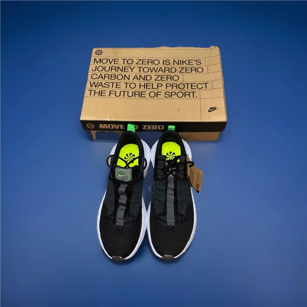 Nike Crater Impact Black White Men Running Sneaker Sz DB2477 001